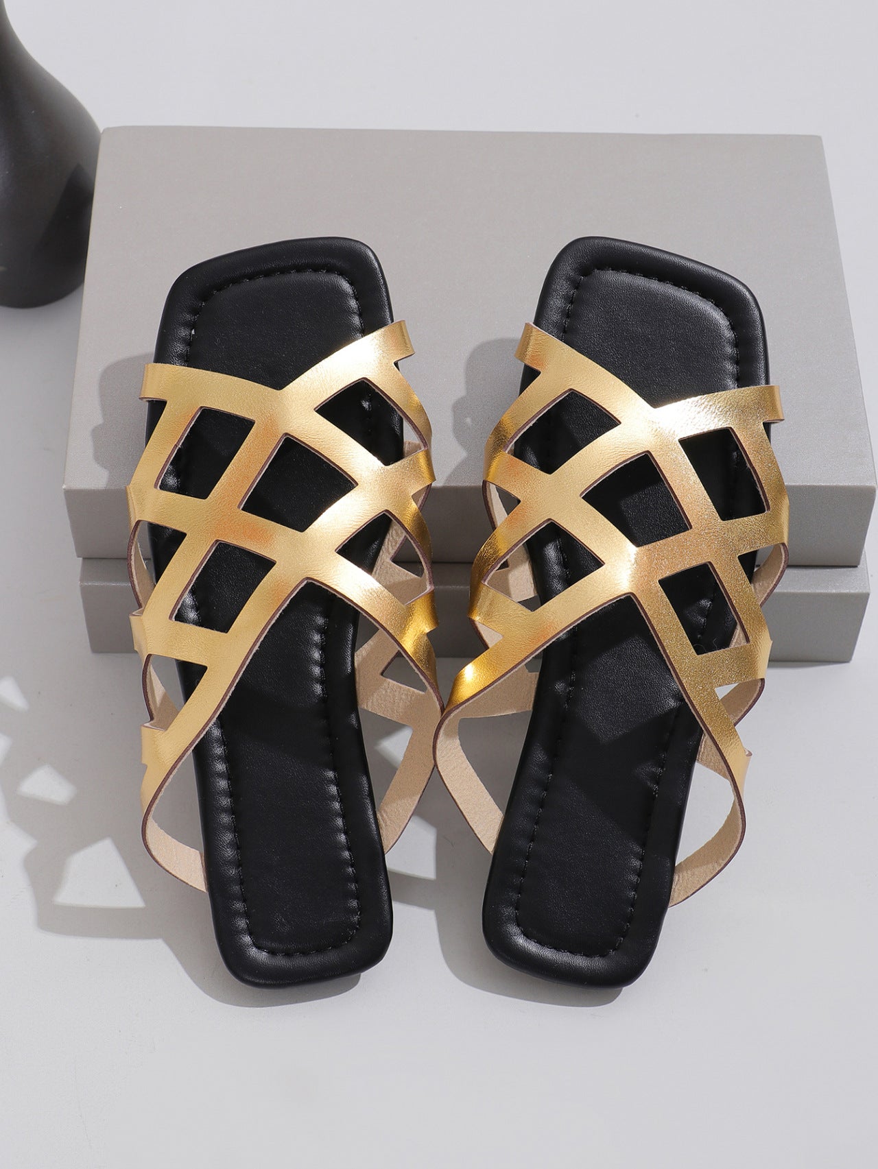 Sunny Metallic Sandals