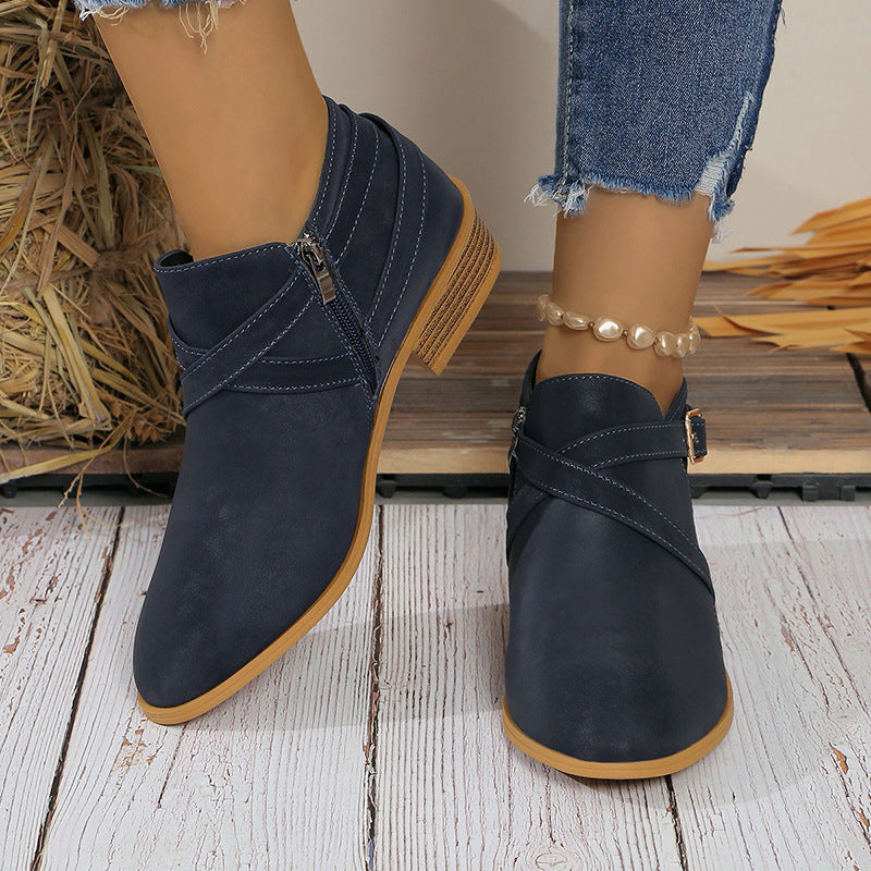 Beach Block-Heel Boots