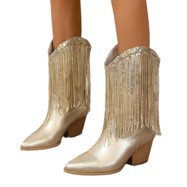 Warm Knee-High Boots