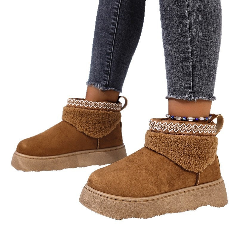 Natural Suede Boots