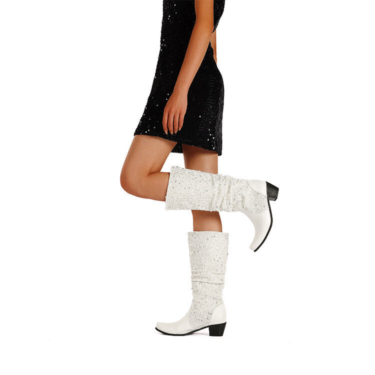 Modern Block-Heel Boots