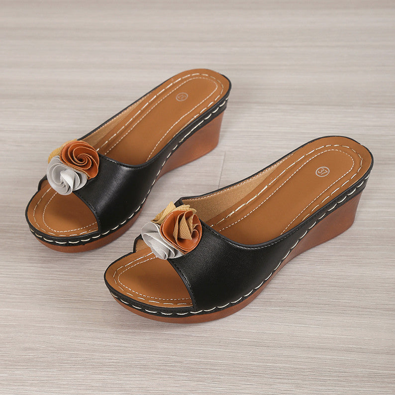 Natural Lace-Up Sandals