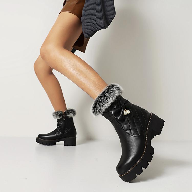Walking Block-Heel Boots