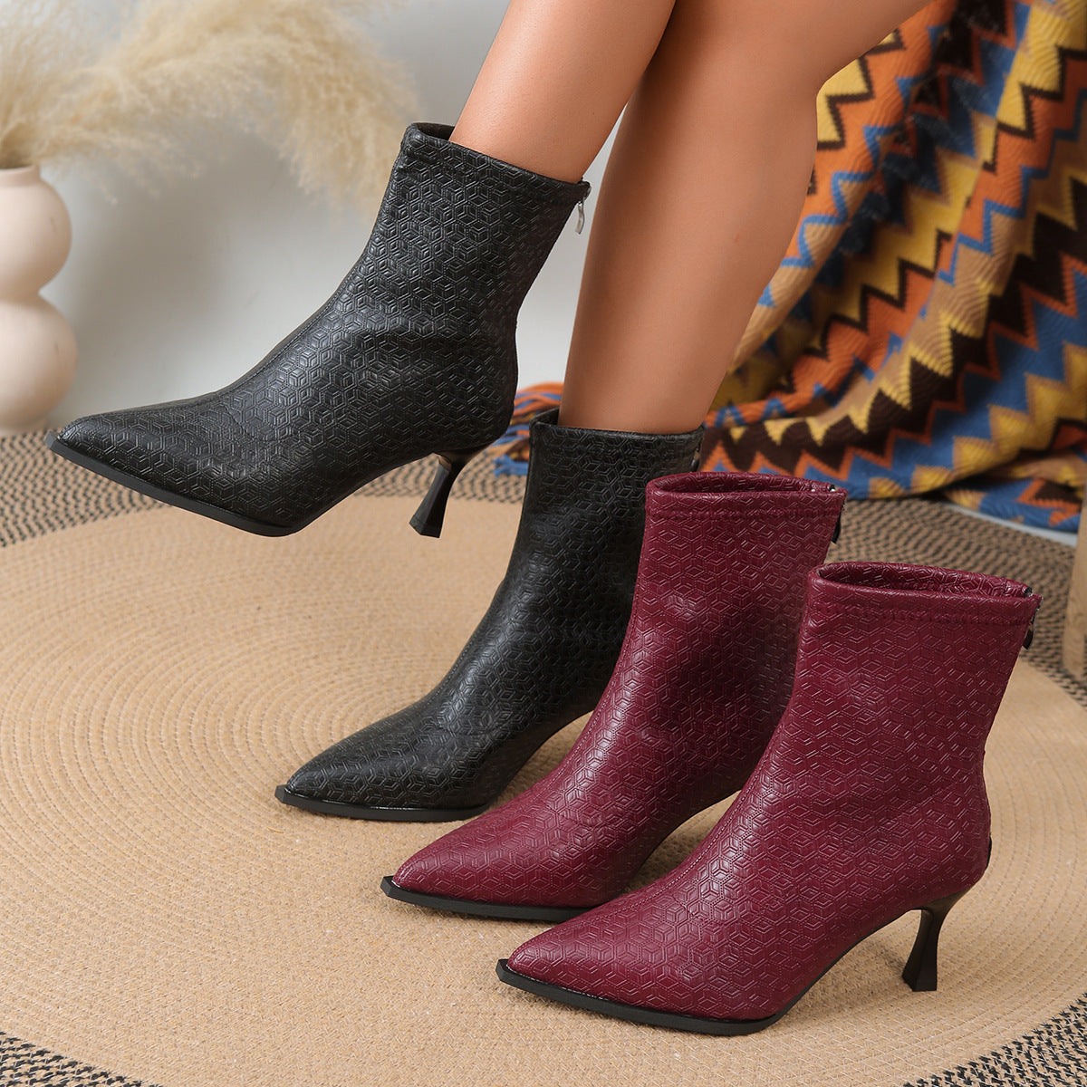 Modern Zip-Up Boots