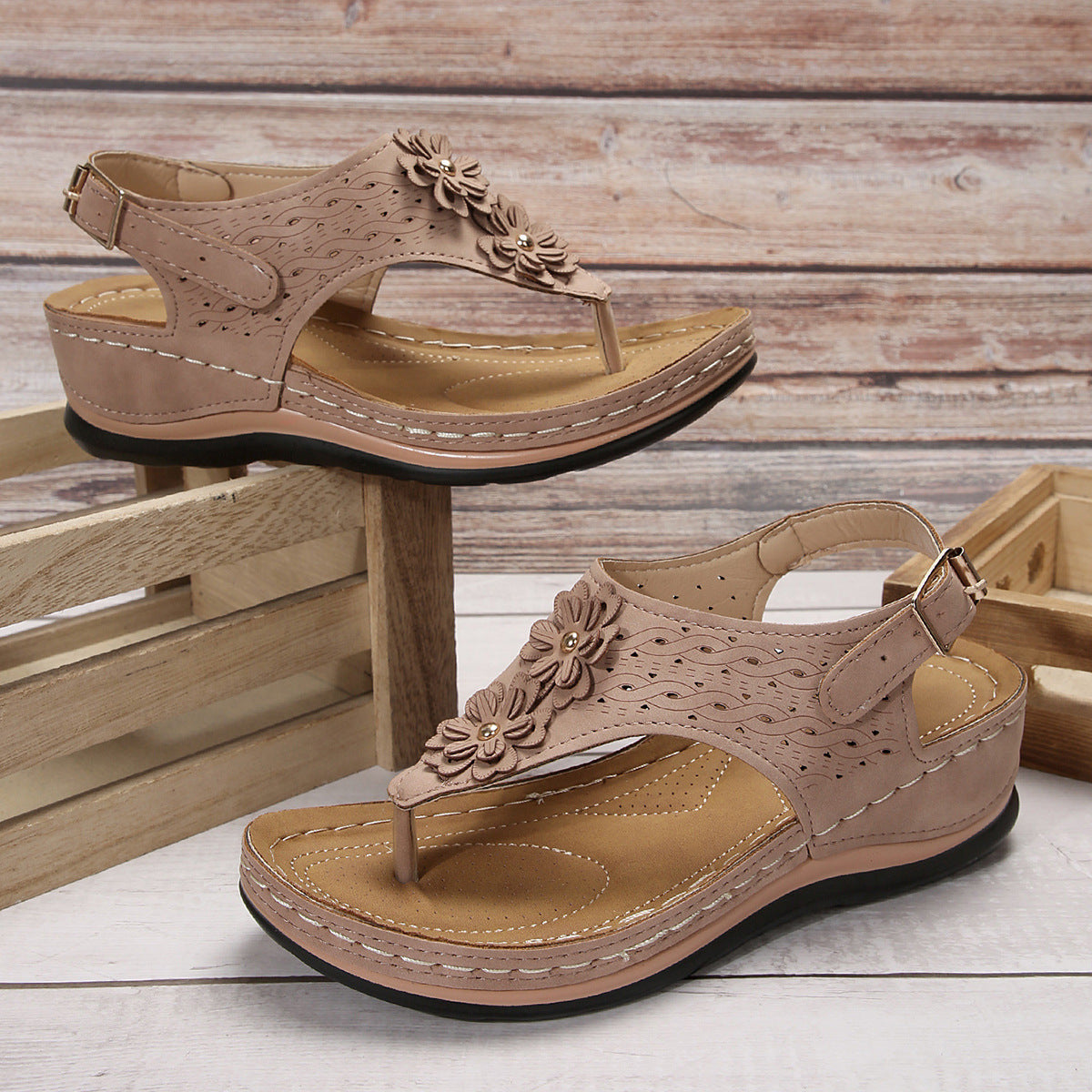 Brunch Buckled Sandals