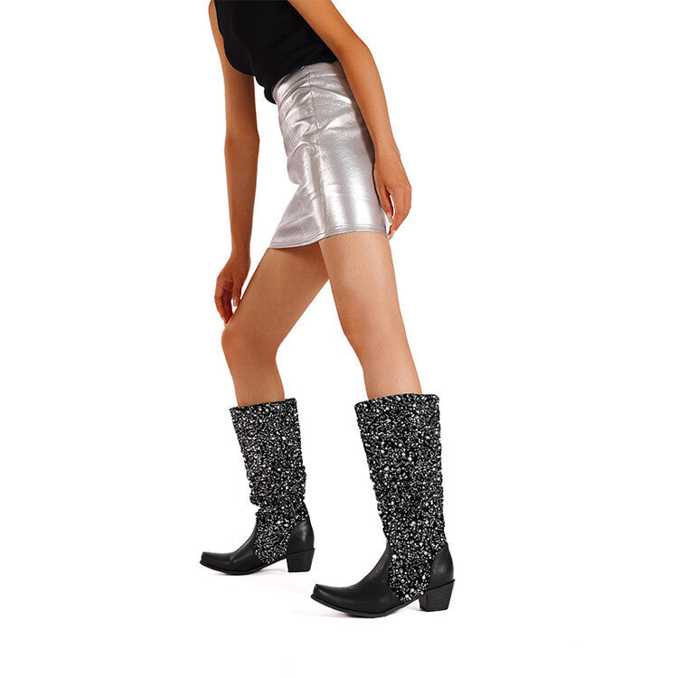 Modern Block-Heel Boots