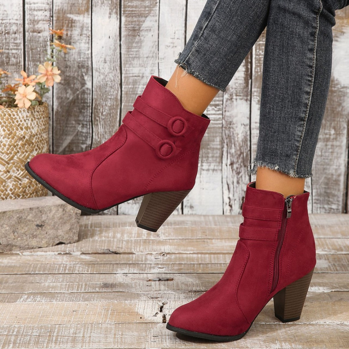 Natural Leather Boots