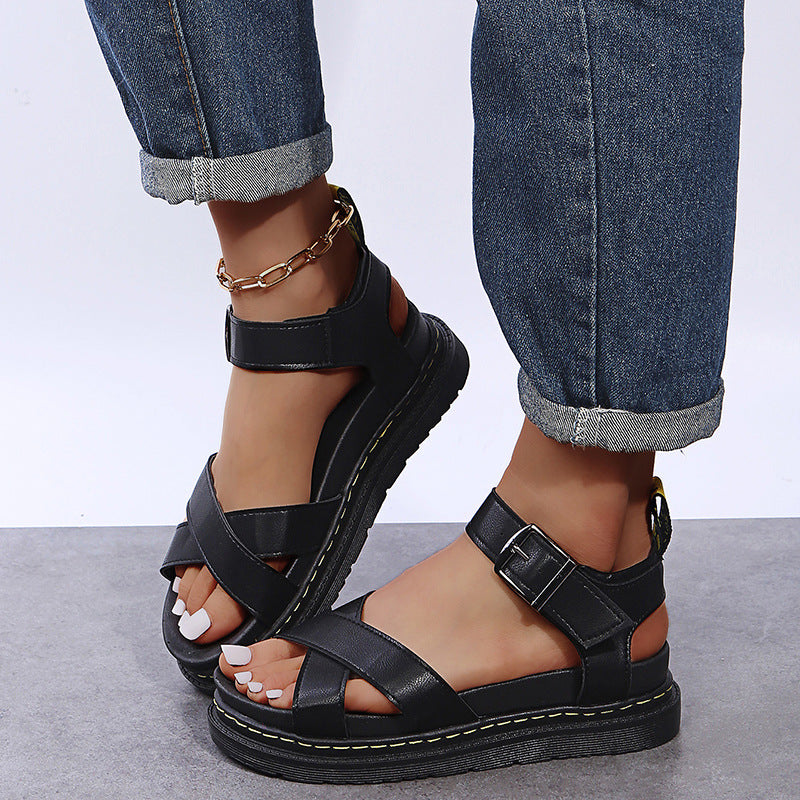 Relaxed Wedge Sandals