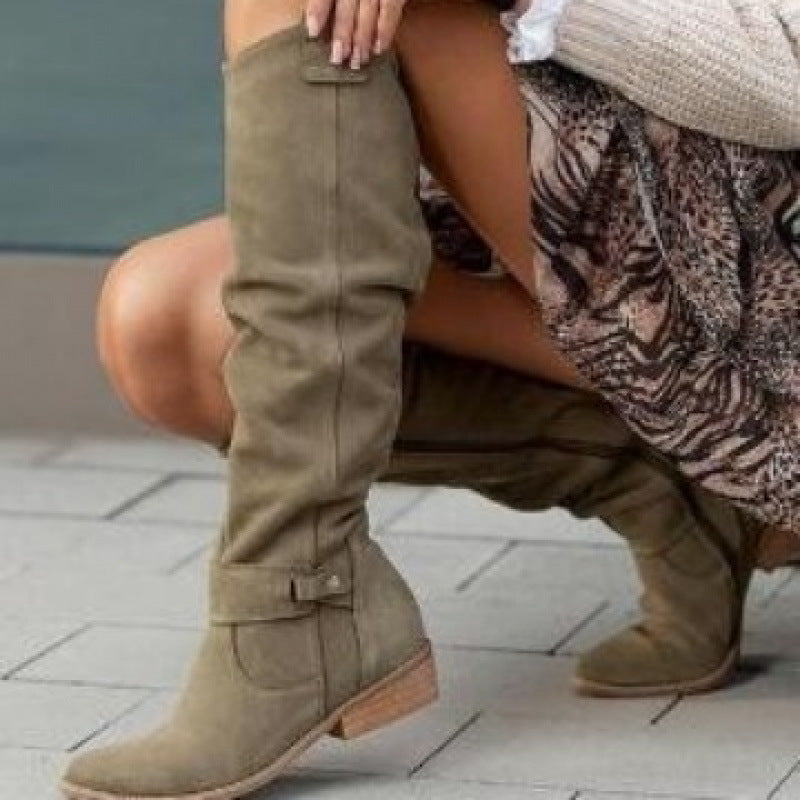 Classic Buckled Boots