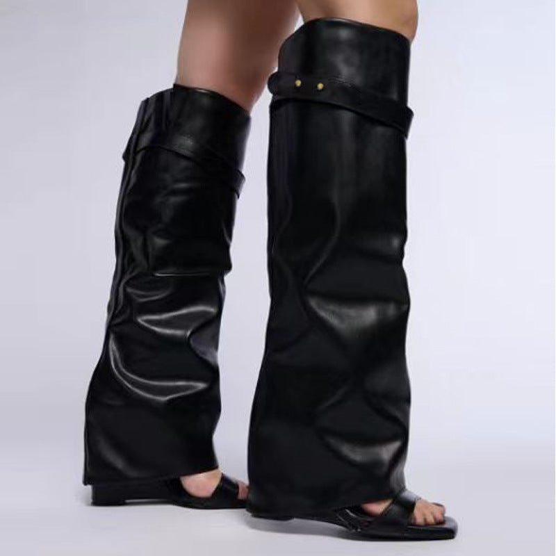 Casual Block-Heel Boots