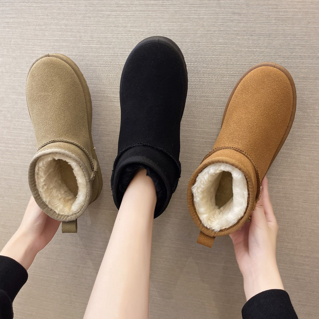 Natural Platform Boots