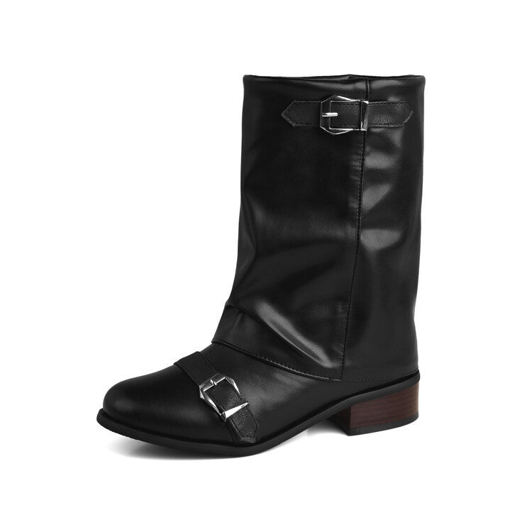 Soft Buckled Boots