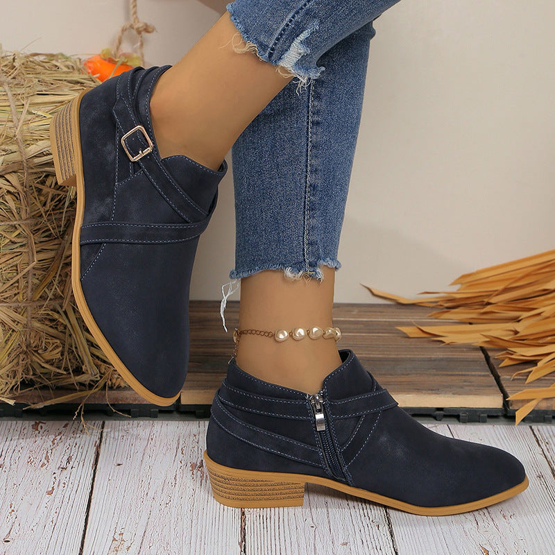 Beach Block-Heel Boots