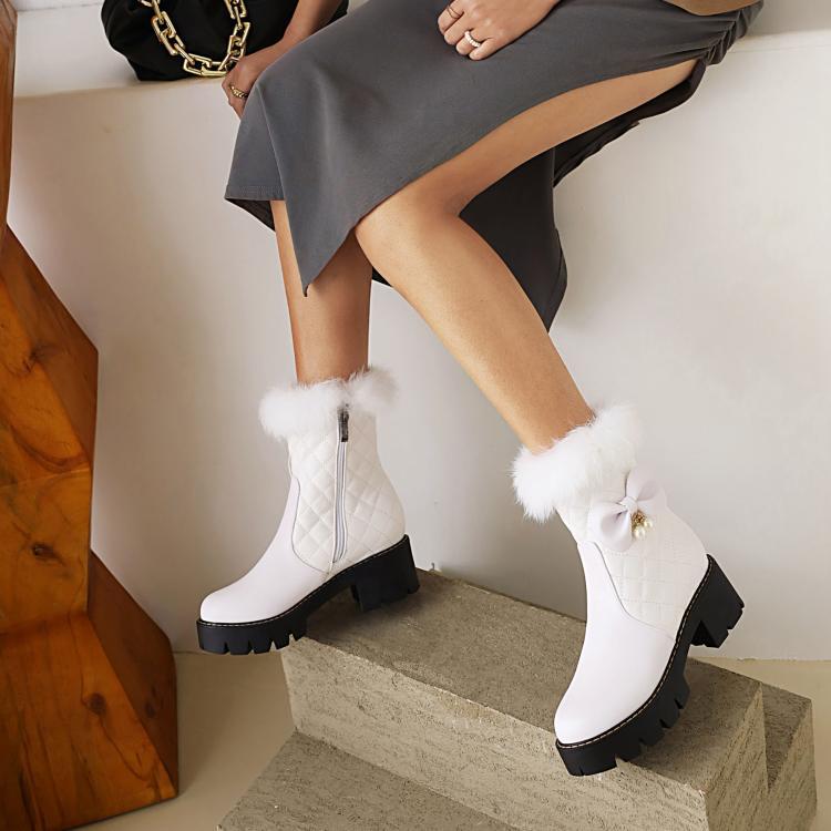 Walking Block-Heel Boots