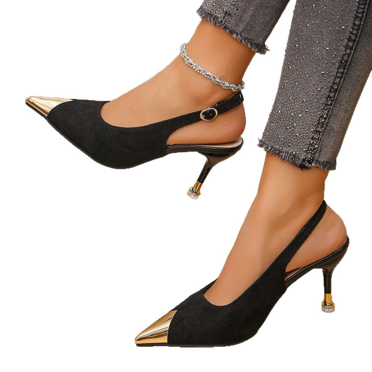 Warm Metallic Sandals