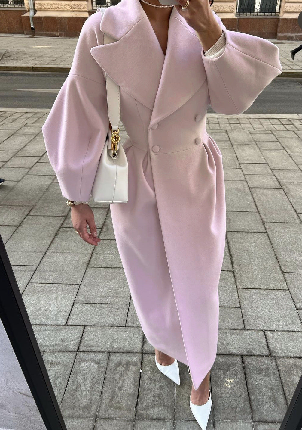 Layered Hooded Coat