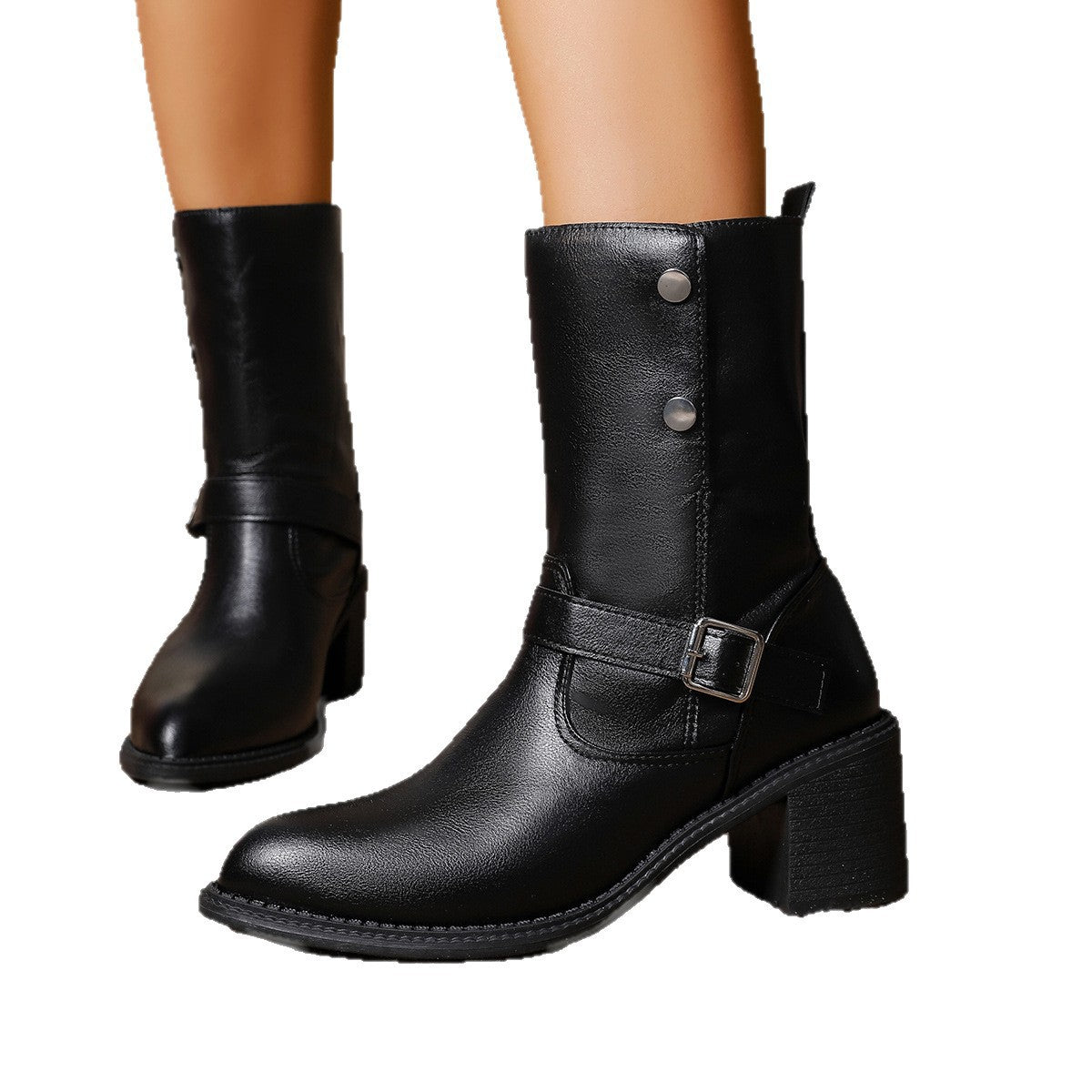 Clean Faux-Suede Boots