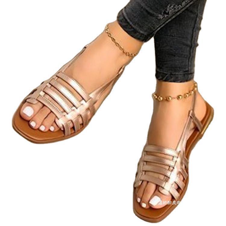 Clean Open-Toe Sandals