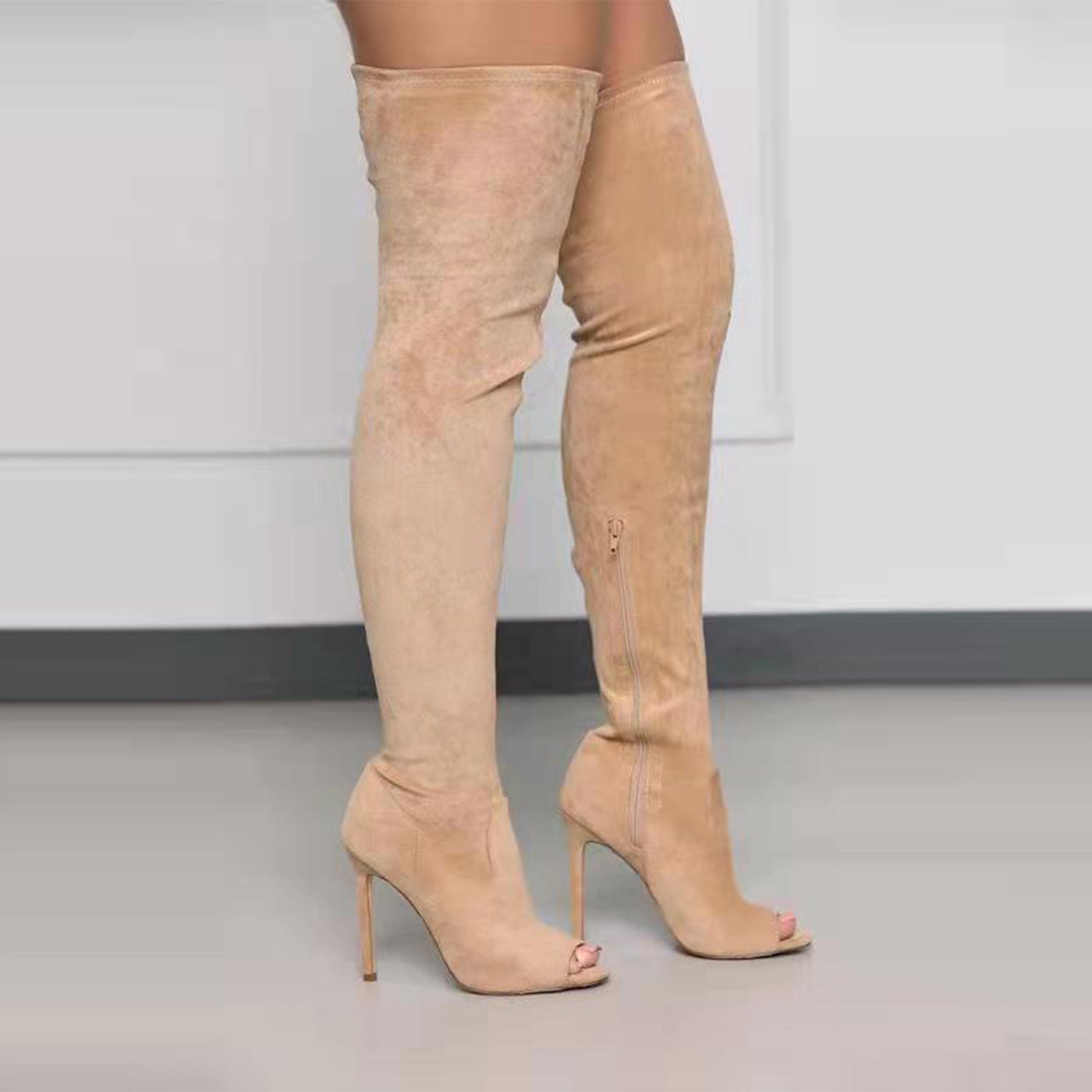 Natural Side-Zip Boots