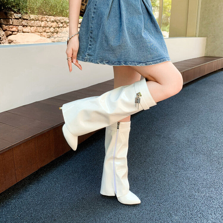 Airy Block-Heel Boots
