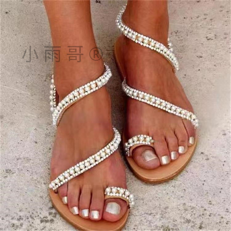 Soft Metallic Sandals