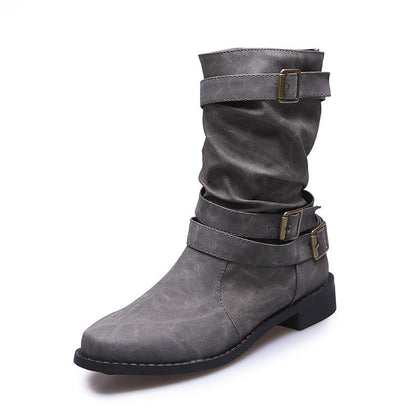 Airy Leather Boots