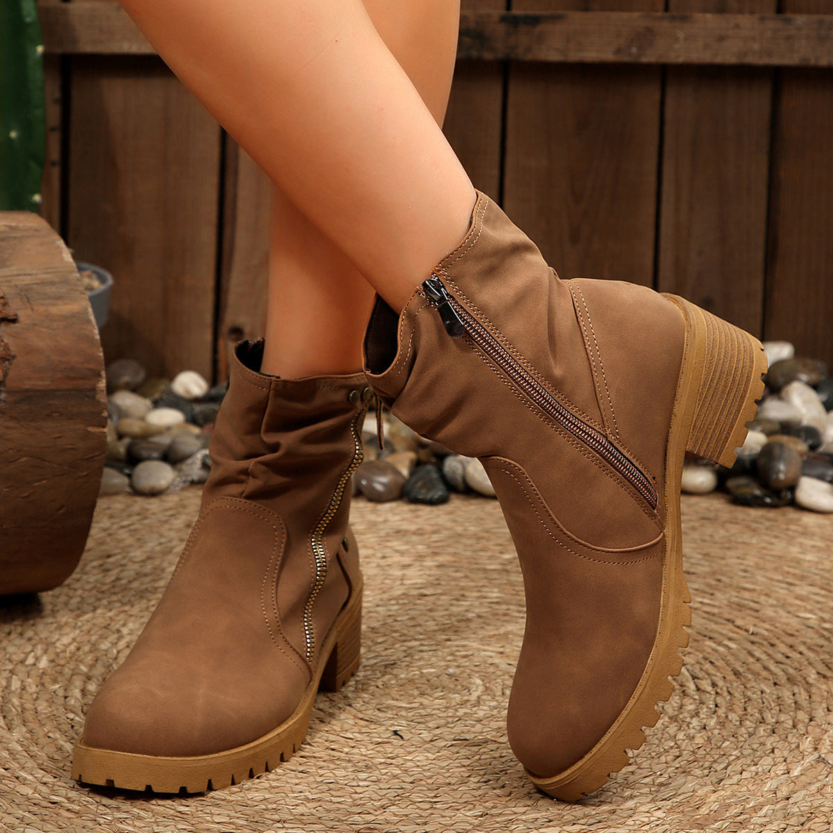 Airy Side-Zip Boots