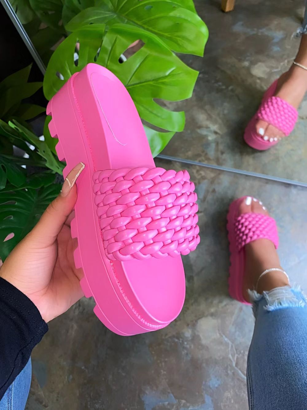 Breezy Raffia Sandals