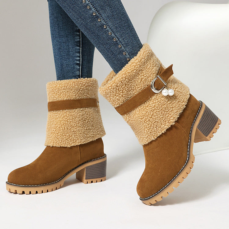 Light Suede Boots
