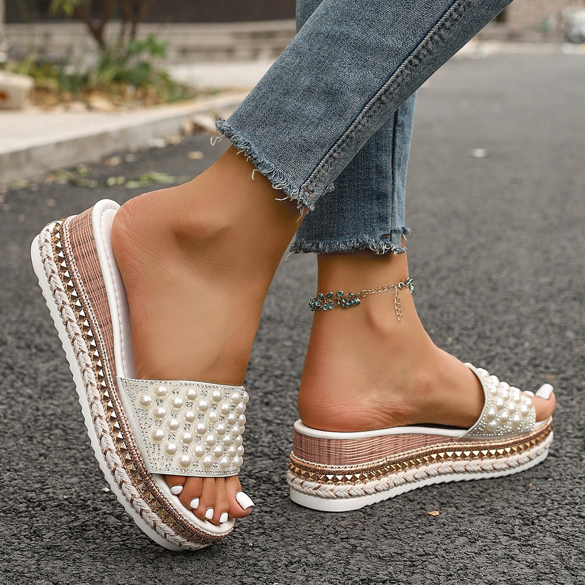 Light Cork Sandals