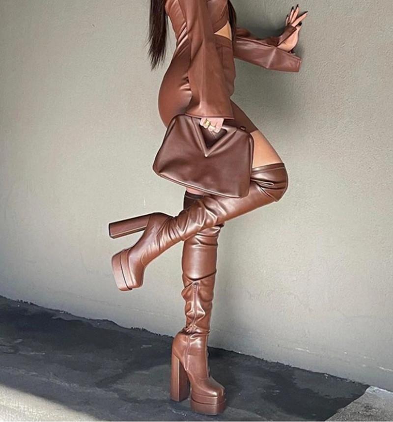 Natural Platform Boots