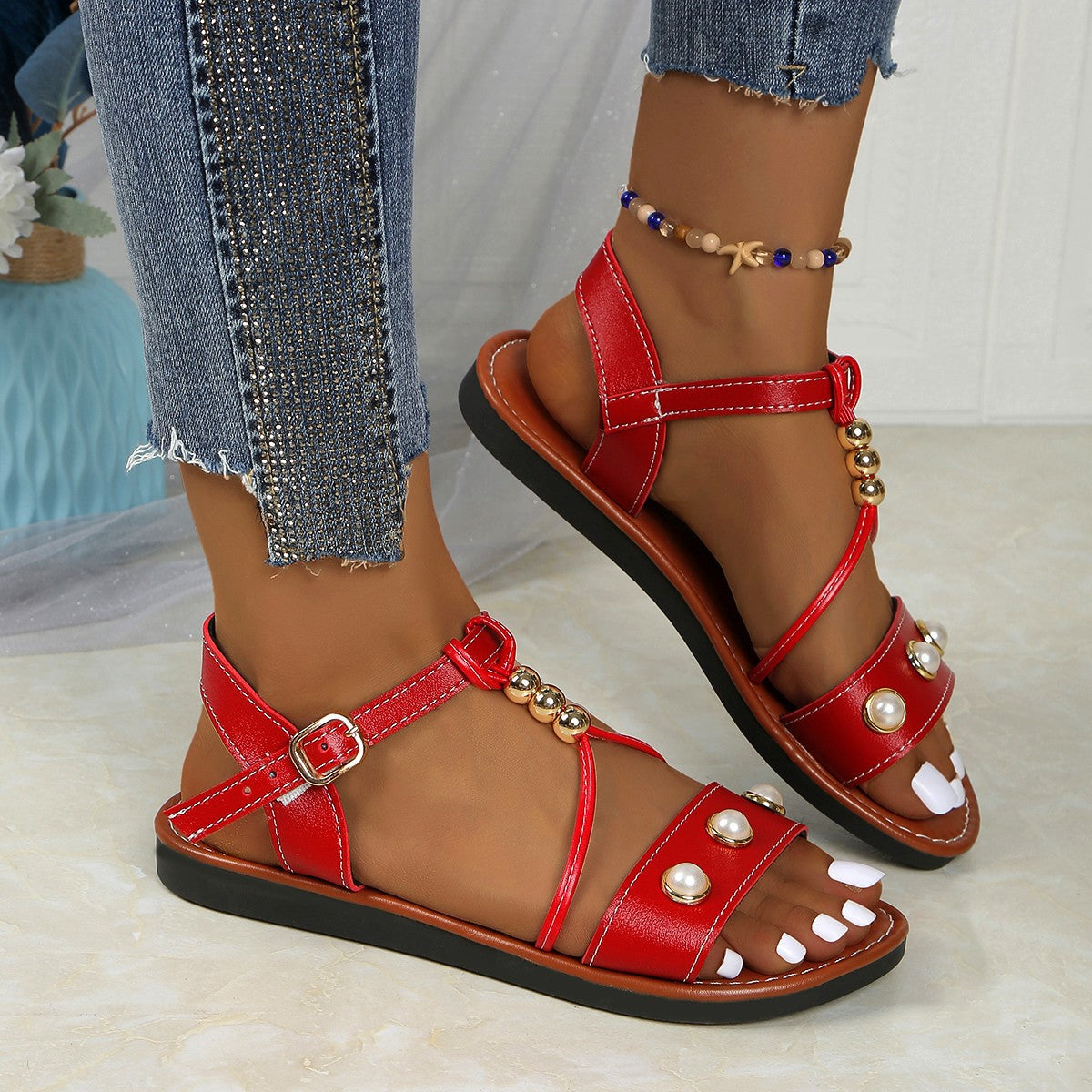 Weekend Raffia Sandals