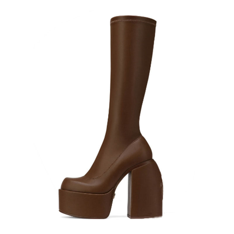 Minimal Knee-High Boots