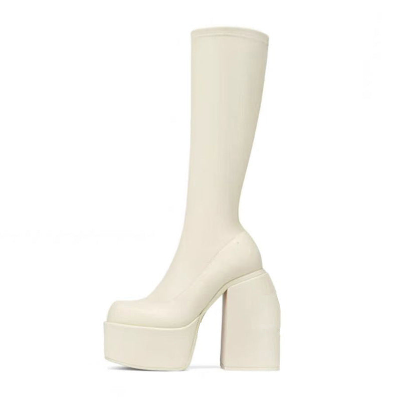 Minimal Knee-High Boots