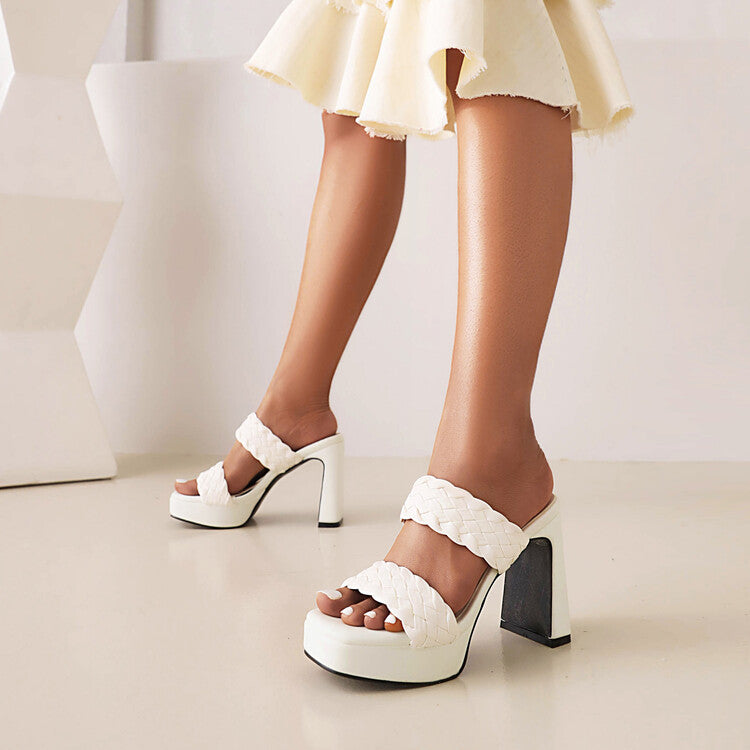 Clean Heeled Sandals