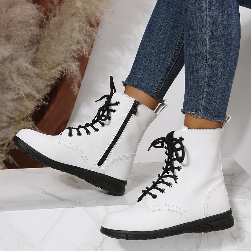 Relaxed Block-Heel Boots
