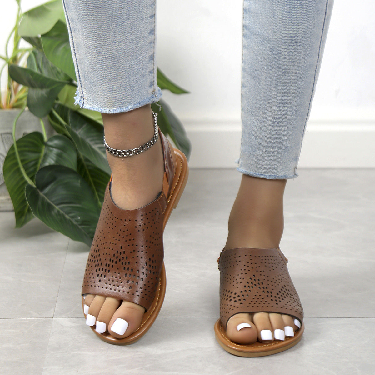 Sunny Metallic Sandals