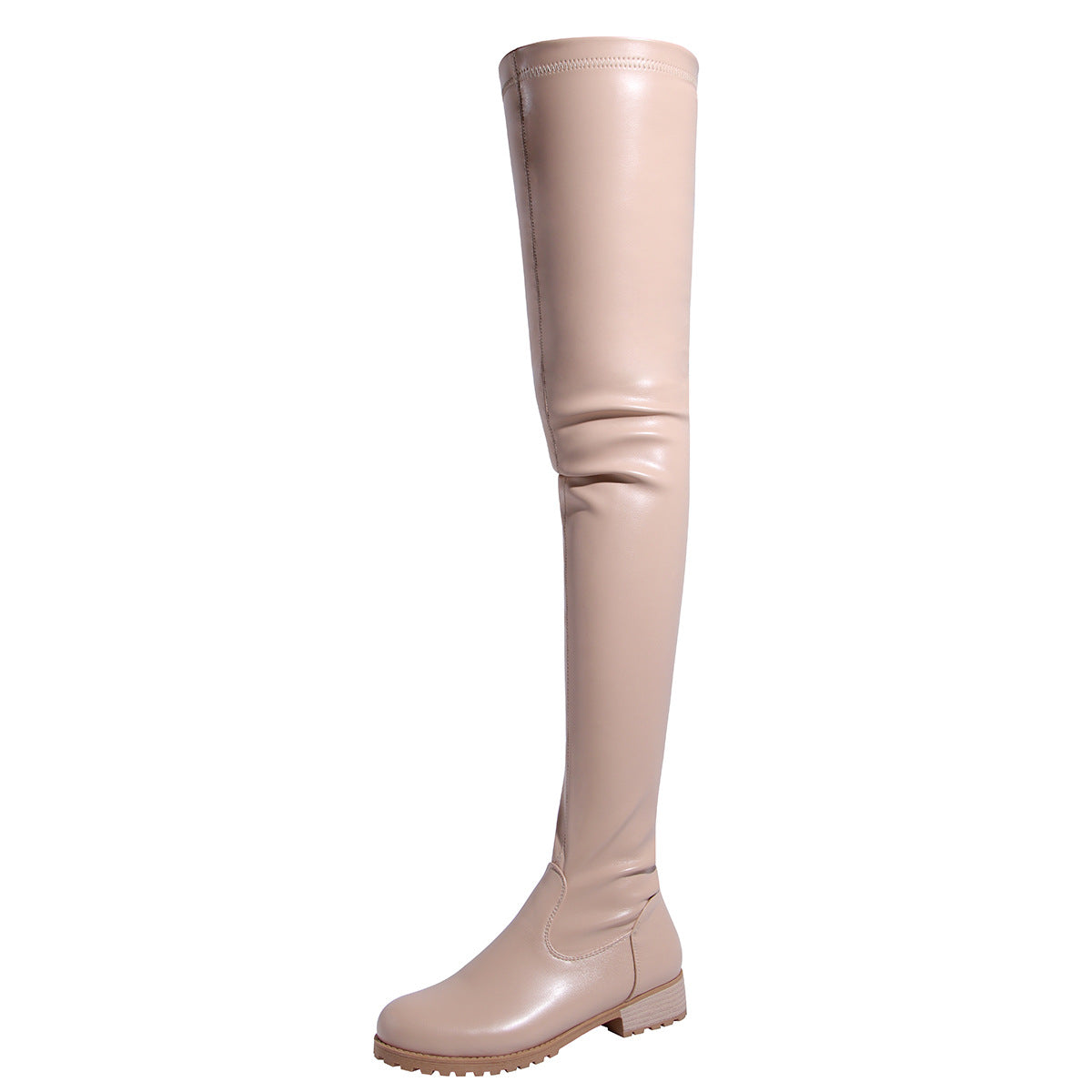 Natural Lug-Sole Boots