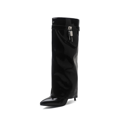 Airy Block-Heel Boots