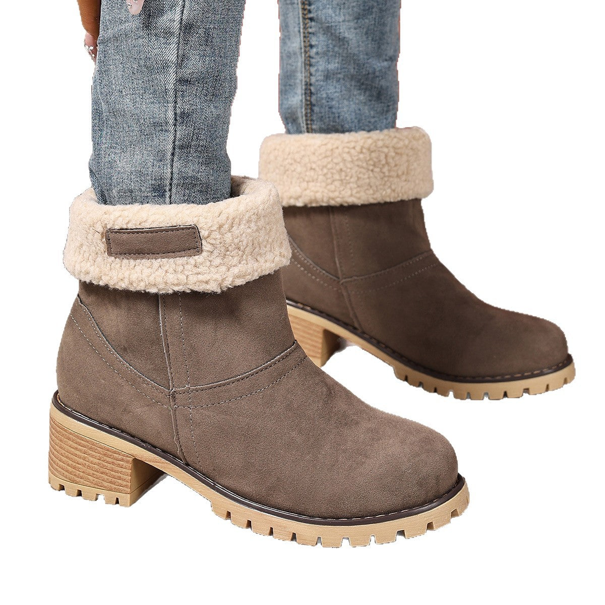 Warm Knee-High Boots