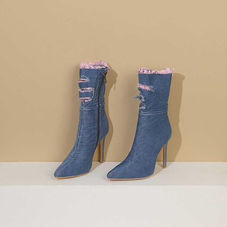 Walking Heeled Boots