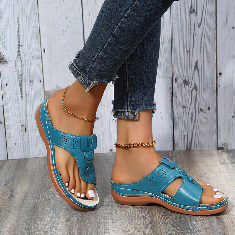 Clean Open-Toe Sandals