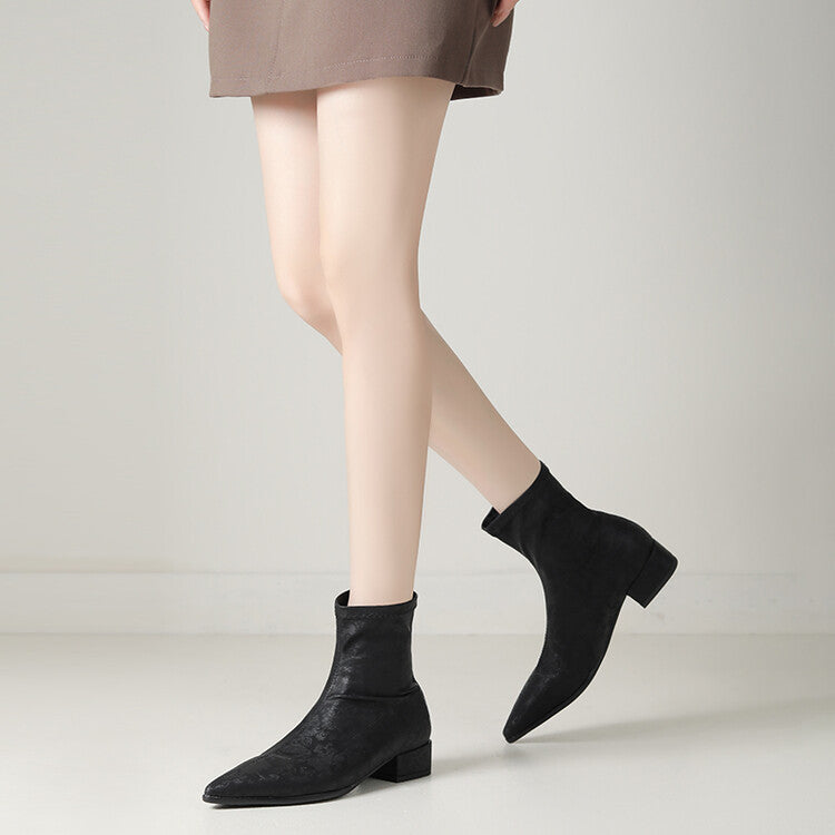 Clean Faux-Suede Boots