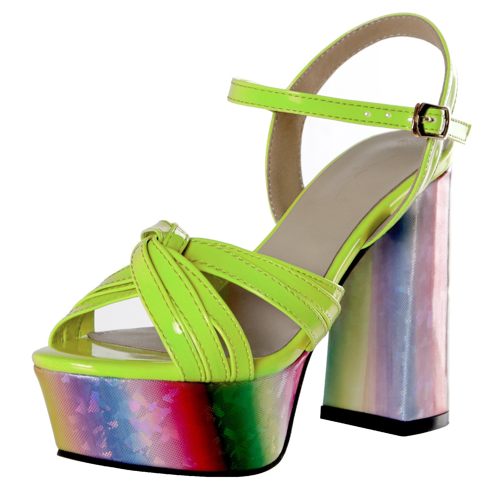 Natural Metallic Sandals