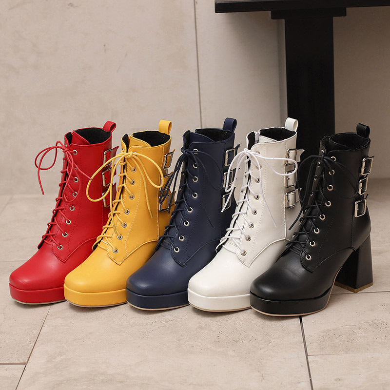 Simple Buckled Boots