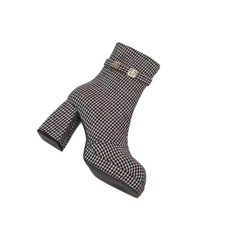 Natural Heeled Boots