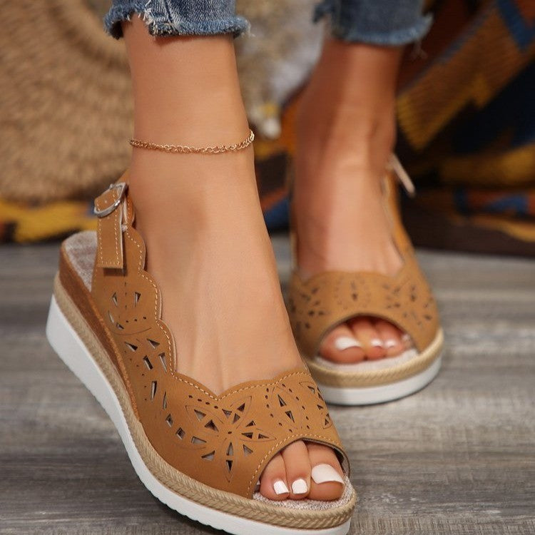 Brunch Buckled Sandals