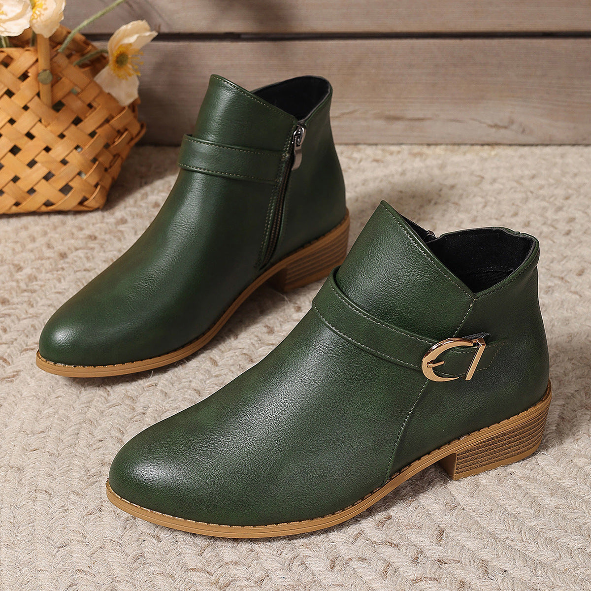 Natural Platform Boots