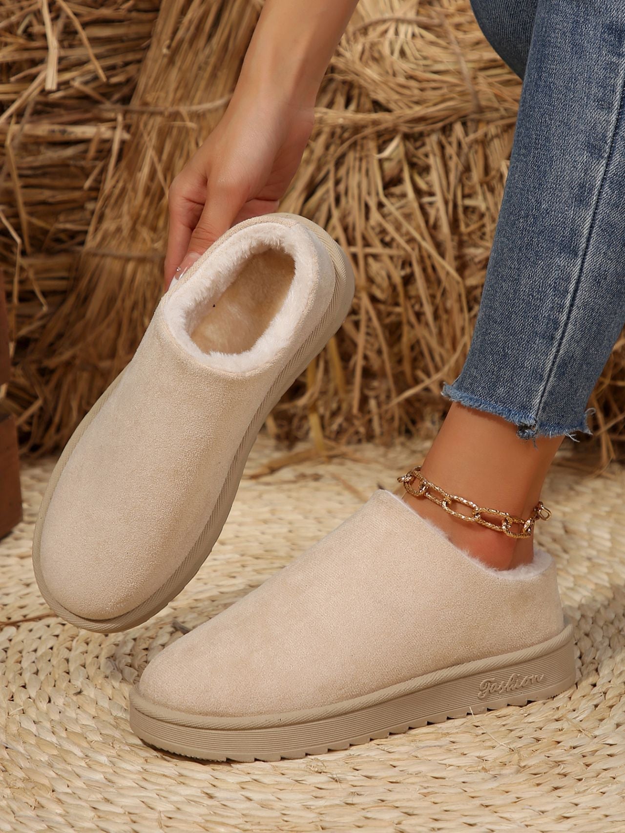 Natural Ankle Boots