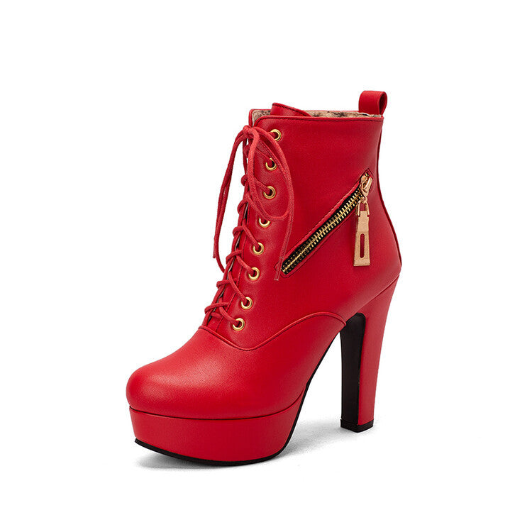 Warm Block-Heel Boots